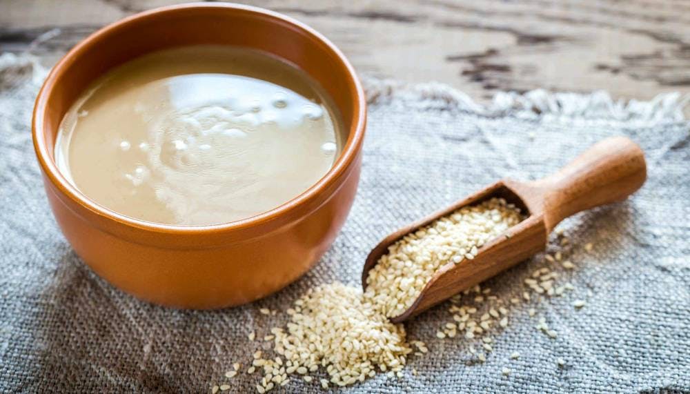 Tahini for overnight oats